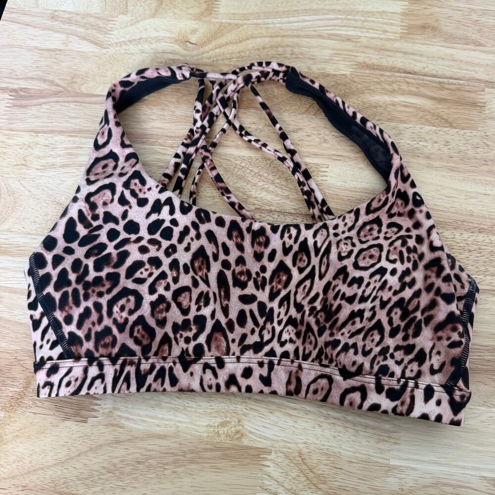 Victoria’s Secret Cheetah Animal Print Bralette Size Small Strappy Back Leopard
